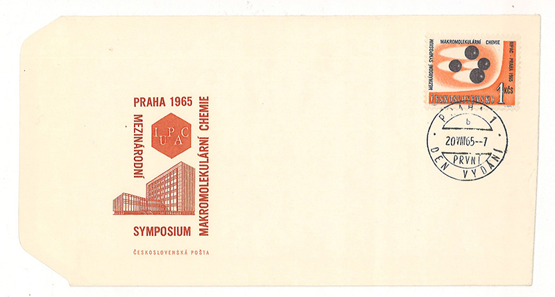 Pamětní známka konference IUPAC-MACRO z r. 1965